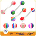 TR01032 resin tongue ring , tongue barbell , plastic tongue piercing jewelry
